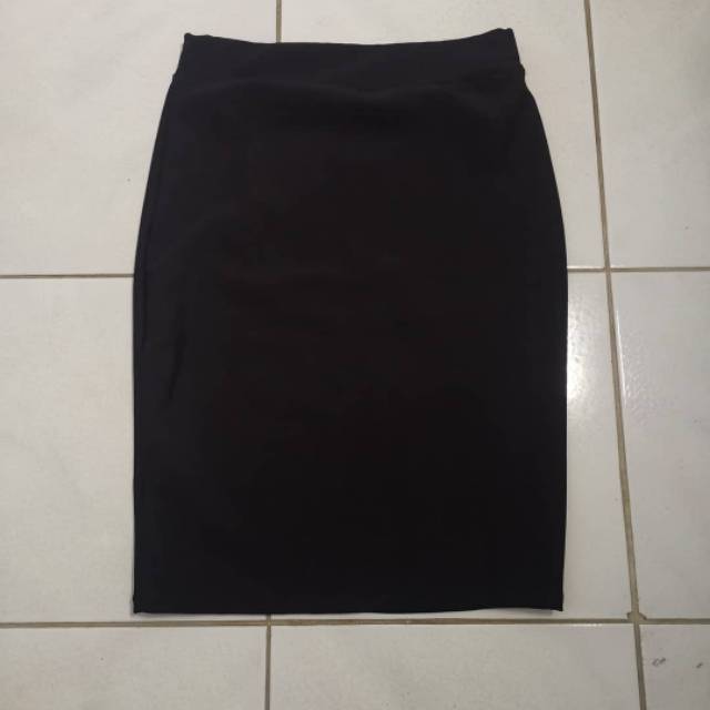 Rok span kerja kantor skirt scuba pendek pl preloved bawahan
