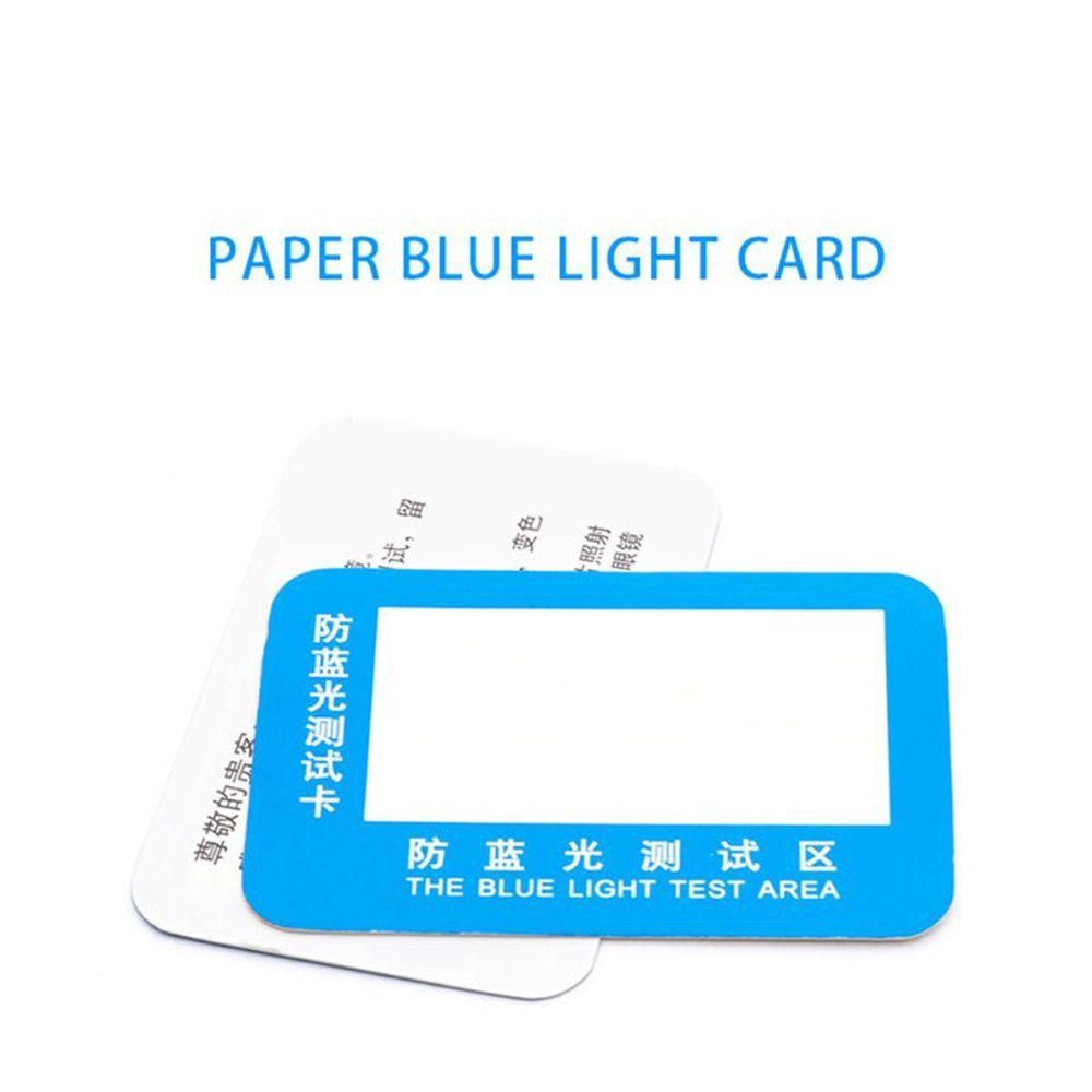 Mxbeauty Anti-Blue Light Test Card Anti Blue Light Glasses Lens Blue Light Generator Glasses Test Light Reusable UV Test Aksesoris Kartu Generator