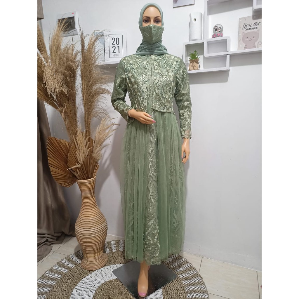 PROMO LONG GAMIS TULLE BUSUI / LONG GAMIS PESTA