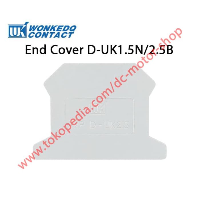 End Plate End Cover Terminal Block Terminal UK UK3N sampai UK10N