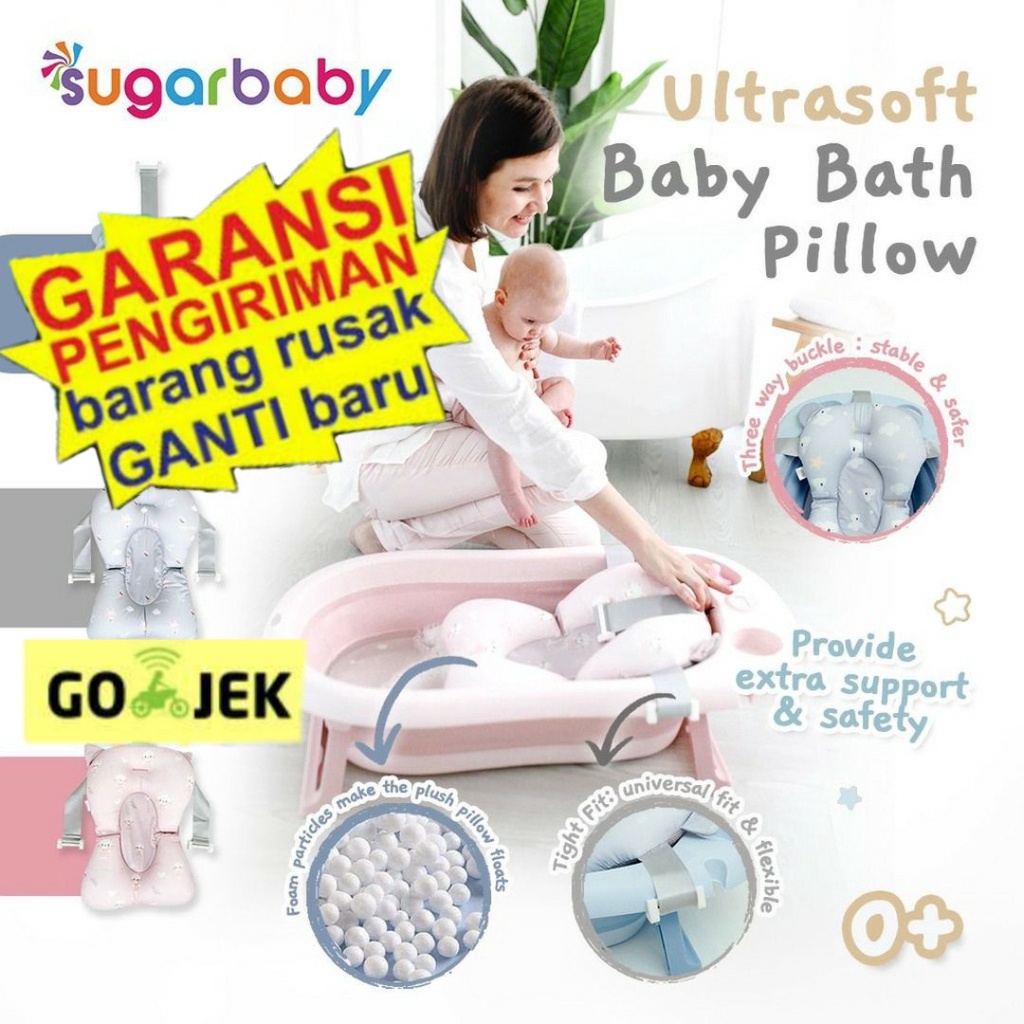 Sugarbaby Ultrasoft Baby Bath Pillow / Bantal Mandi Bayi Bantal Alas Mandi Pillow bath baby bath helper MATRAS MANDI ALAS MANDI SUGARBABY Alas Mandi Bayi Lipat Anti Slip Kasur Mandi Anak Baby Bath Mattress Kasur Alas Mandi Bayi Bak Mandi Bayi Kursi Mandi