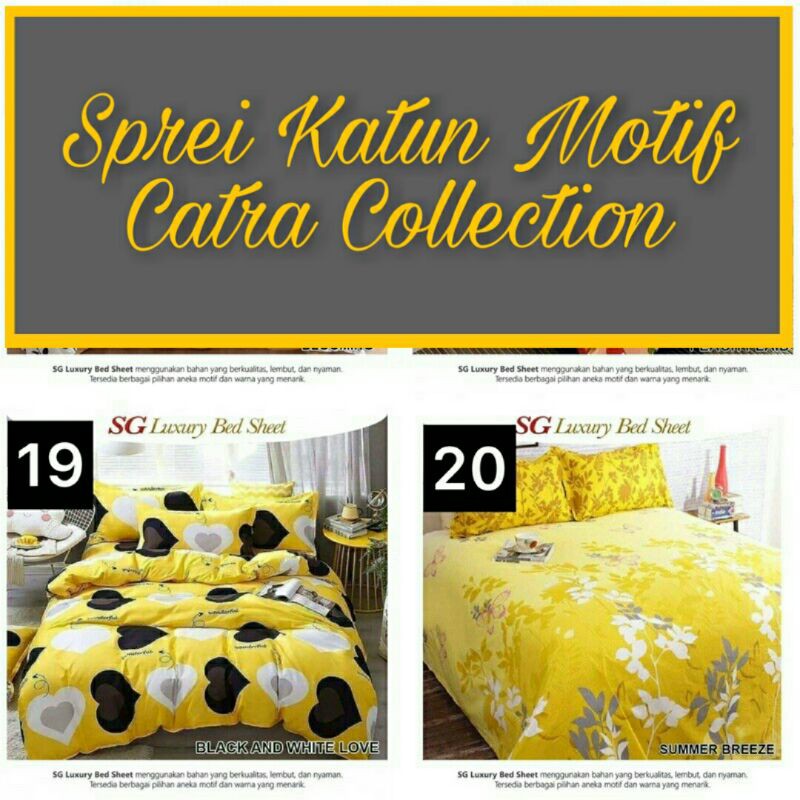 Sprei katun murah homemade motif catra collection - sprei catra - seprei catra