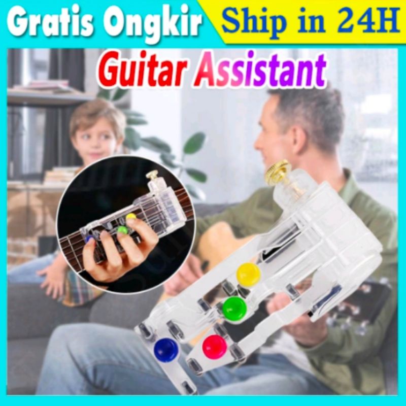 Alat Bantu Belajar Gitar Mengajar Anti Sakit Chord Buddy Guitar Assistant Tombol Aid Finger Learning