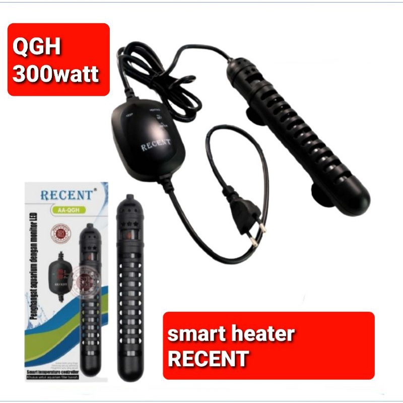 heater pemanas air aquarium recent QGH 300 watt