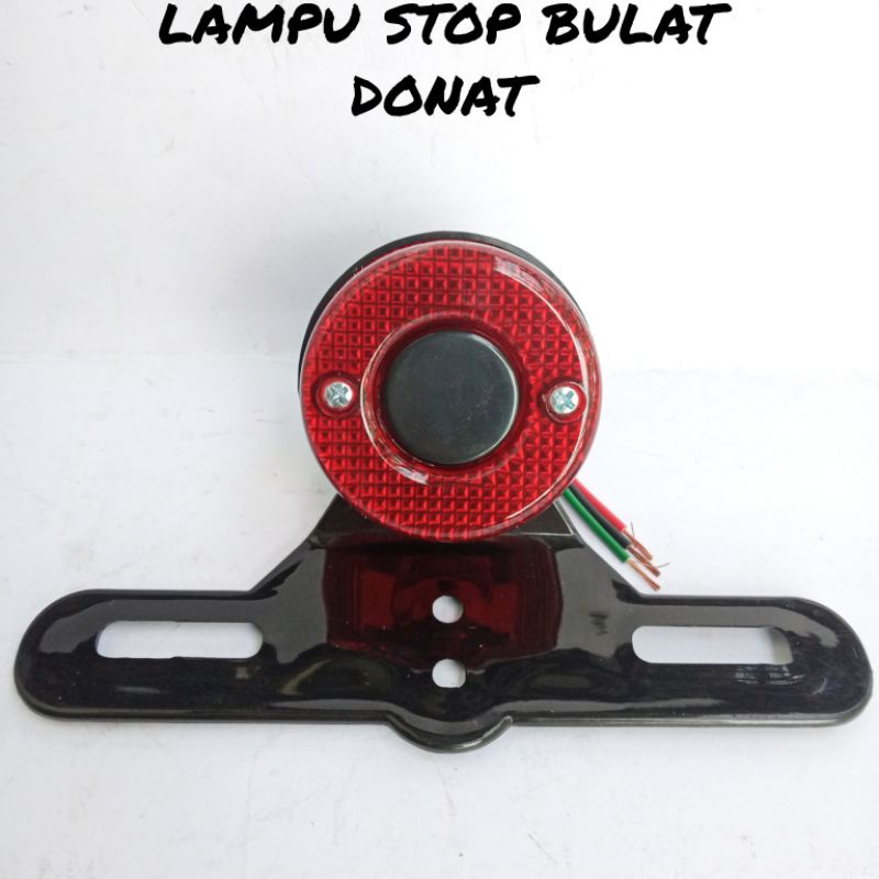 LAMPU STOP DONAT STOPLAMP BELAKANG MODEL DONAT CUSTOM CAFERACER CHOPPER ROCKER