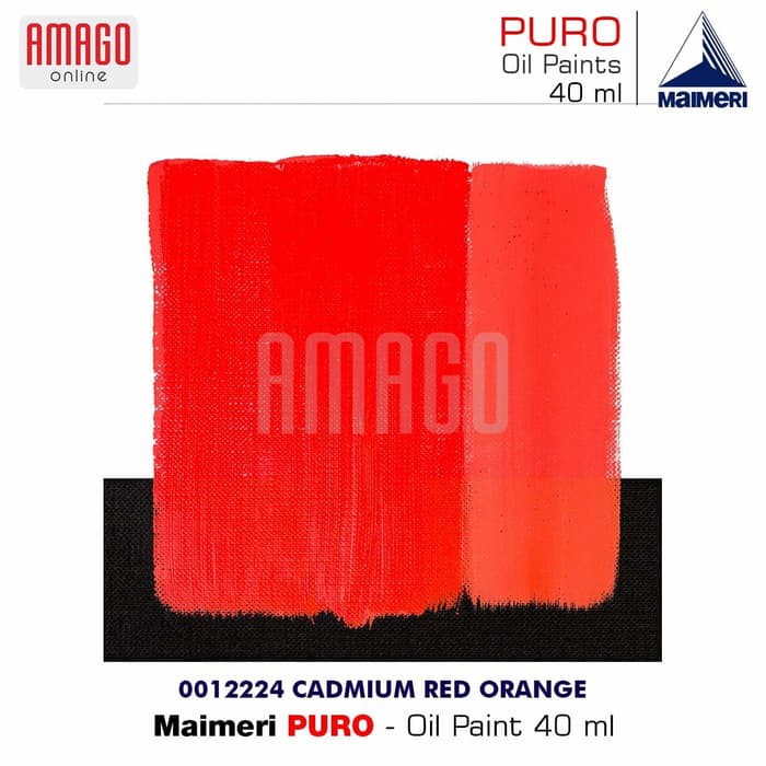 MAIMERI PURO - OIL PAINT - CADMIUM RED ORANGE - 40ML - M0012224