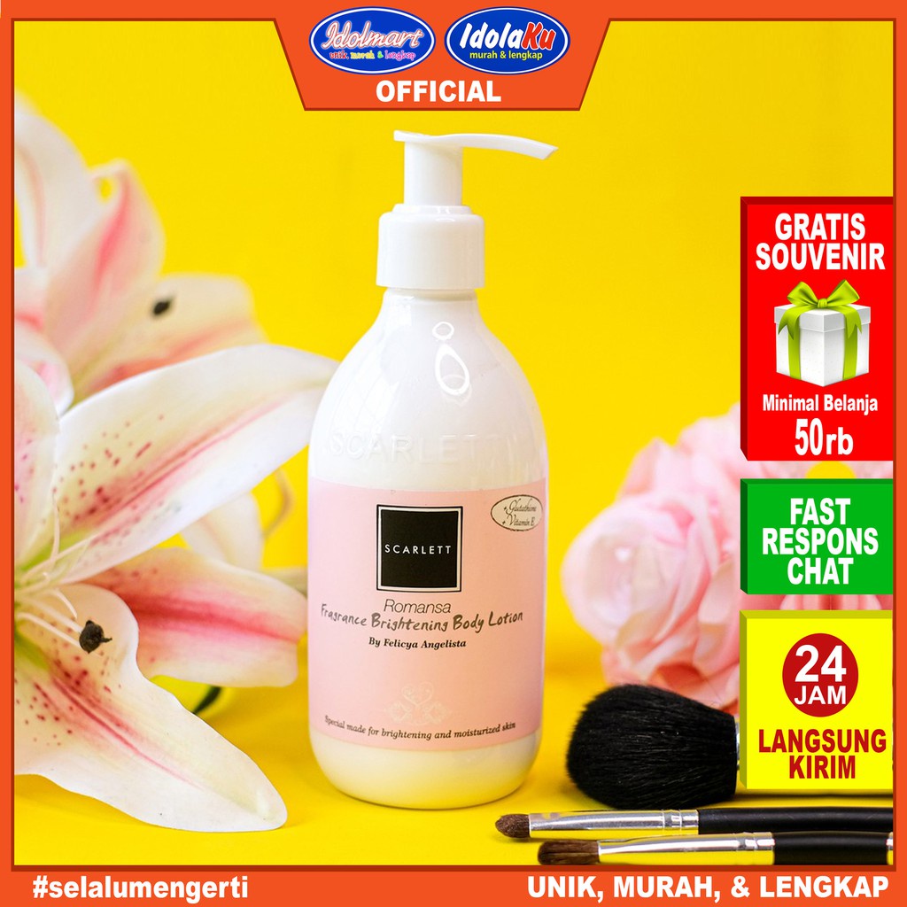 IDOLAKU Scarlett Whitening Body Lotion Romansa 300ml