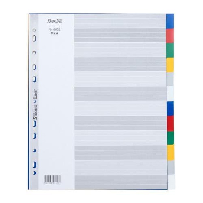 

Maxi Divider & Index PP 6032 A4 12 Pages Bantex