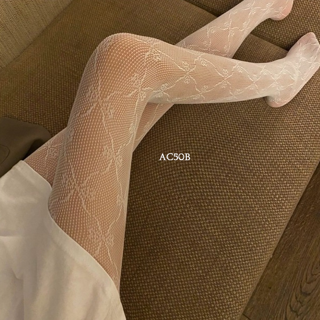 [PRODUK BARU] AKSESORIS SEXY LINGERIE STOCKING KAOS KAKI BODY STOCKING TRANSPARAN PUTIH AC50B