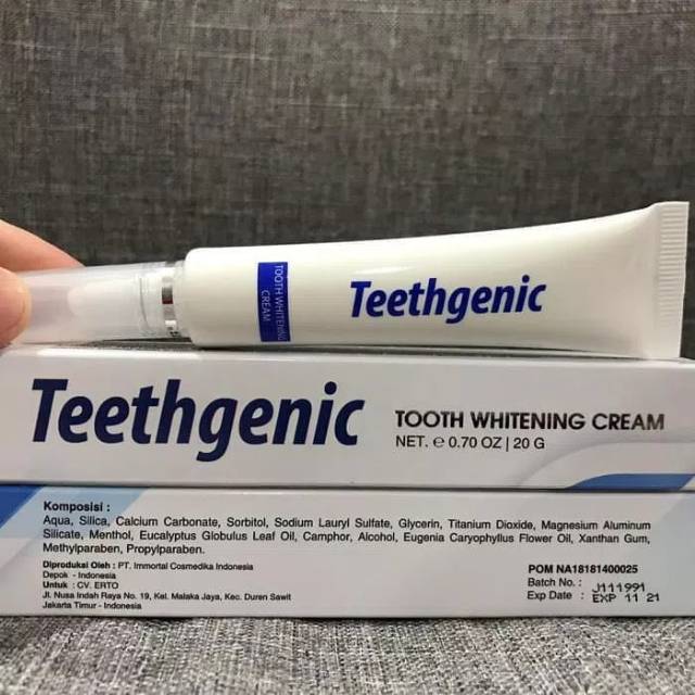 PEMBERSIH PEMUTIH GIGI ERTOSTEETHGENIC CREAM BPOM ORIGINAL