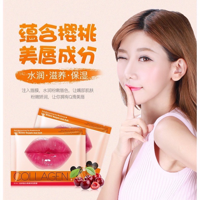 IMAGES Masker Bibir Original - Cherry Collagen Moisturizing Lip / Lips Mask