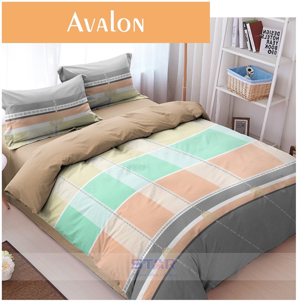 Vhepra Sprei Katun Motif Avalon Kuning