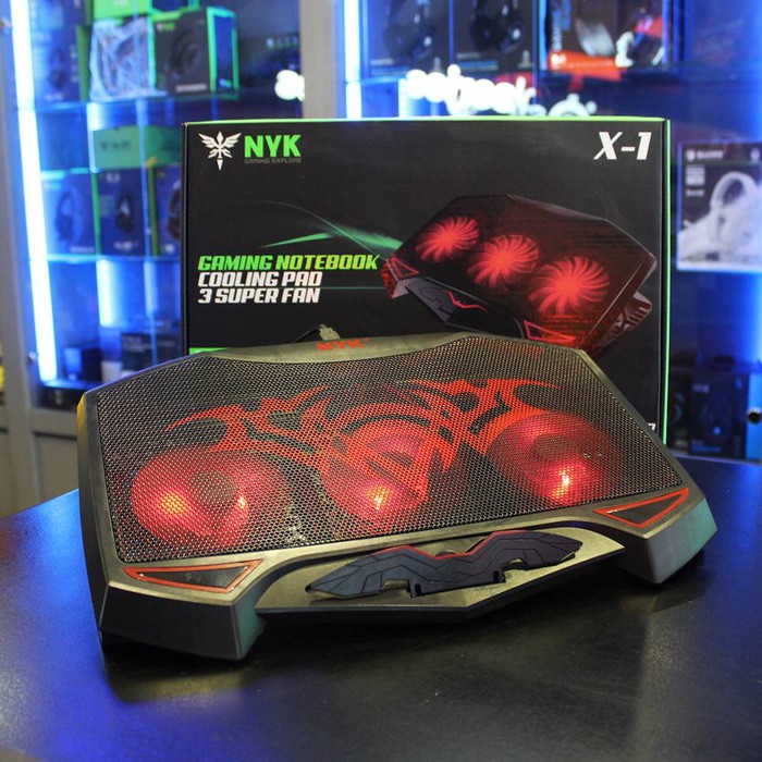 NYK X1 Wind Coaster Gaming Cooling Pad Laptop 3 Fan