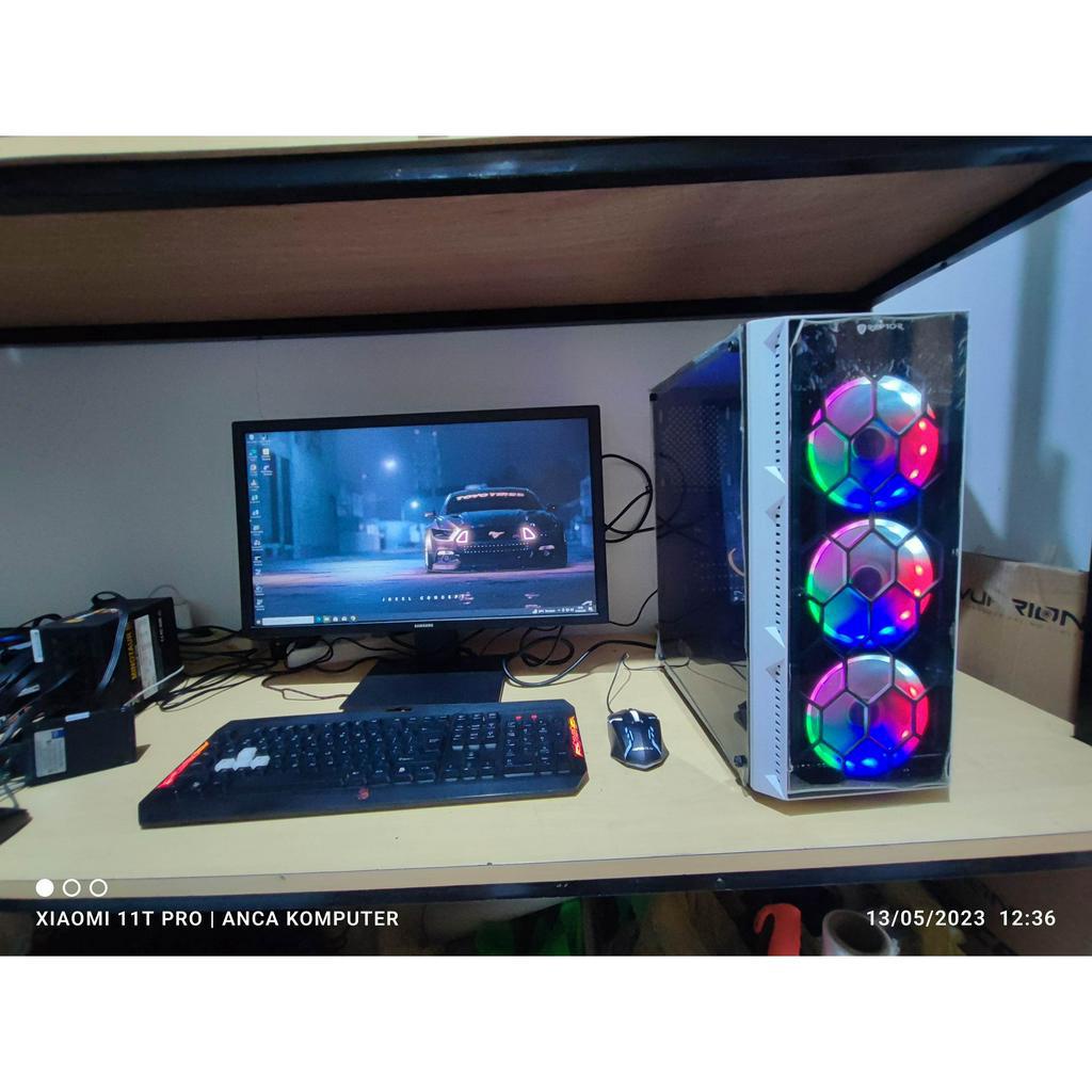 PC RAKITAN GAMERS,RENDER,STREAMING RYZEN 5 2600 FEAT GTX 1660 SUPER NEW