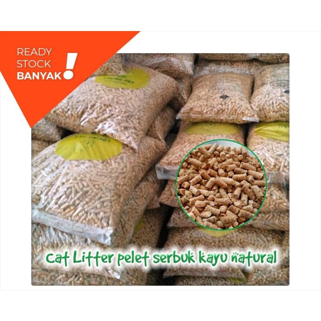 LOVINGPET WOOD PELLET WOOD PALET KAYU KUCING 10KG