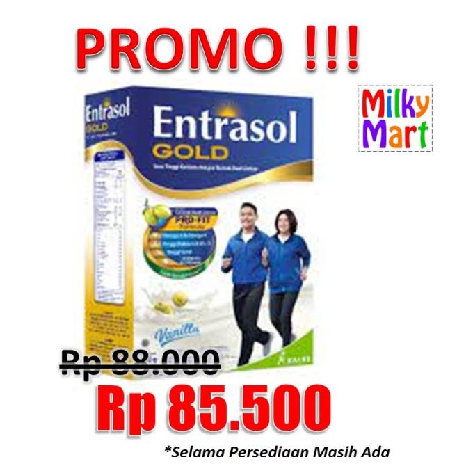 

BAYAR COD Entrasol Gold Vanila 600gr