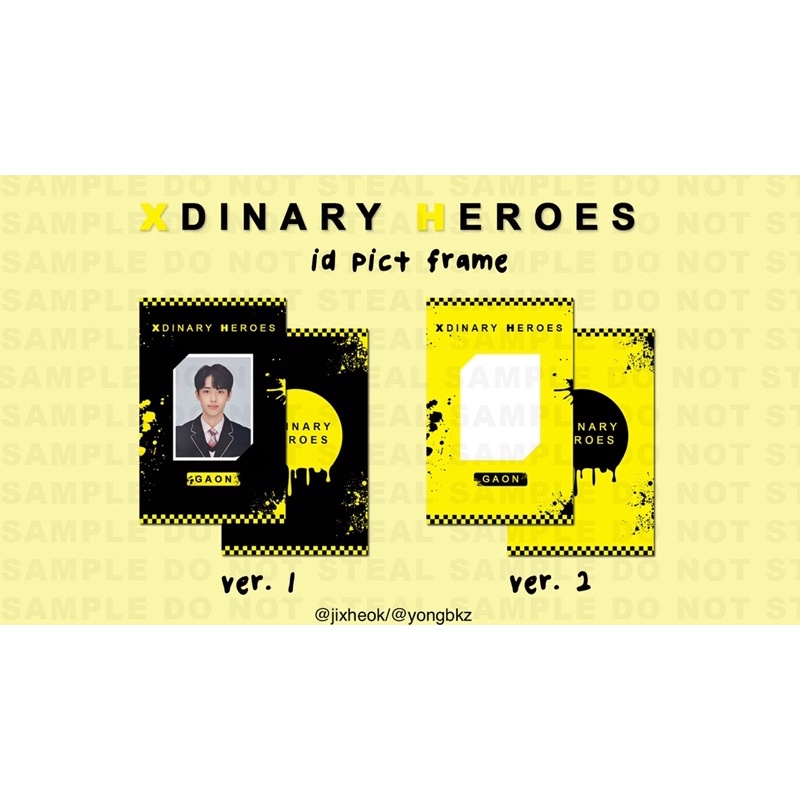 Xdinary Heroes Id Photo Frame (Fanmade)