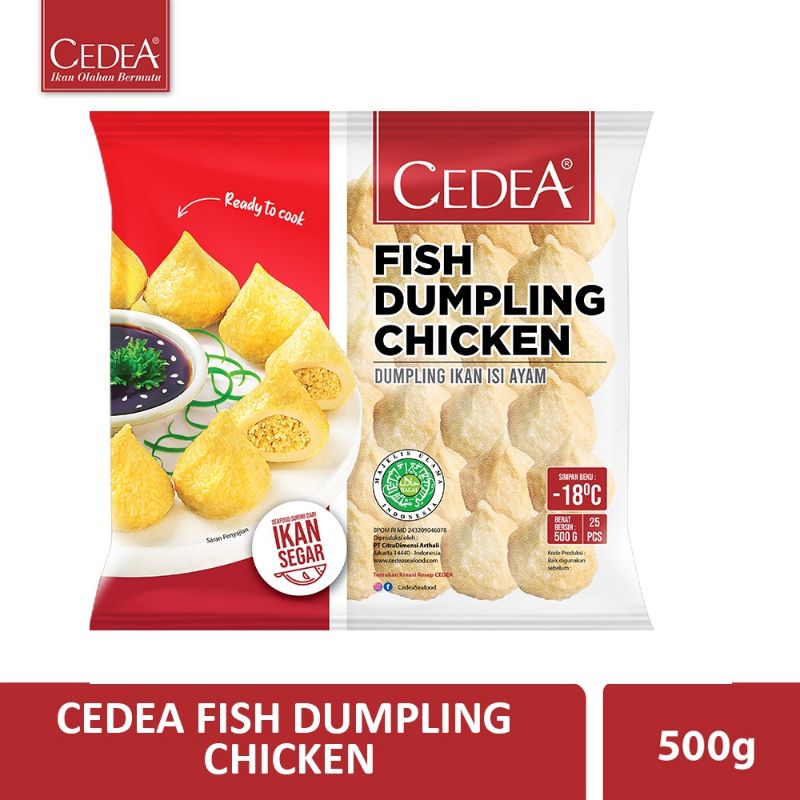 

Cedea Fish Dumpling Chicken, dumpling ikan isi ayam