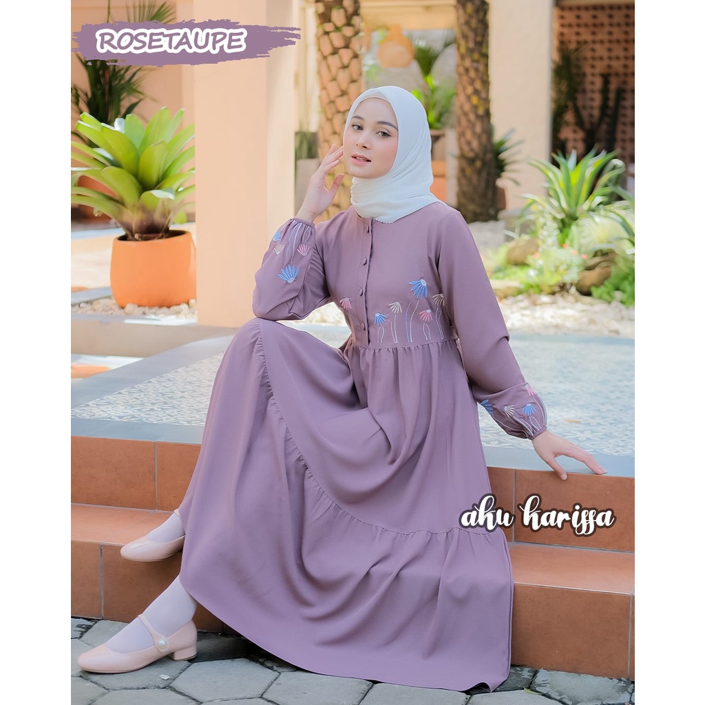 KANAYA MIDI BORDIR ORIGINAL AKU KARISSA GAMIS SYARI