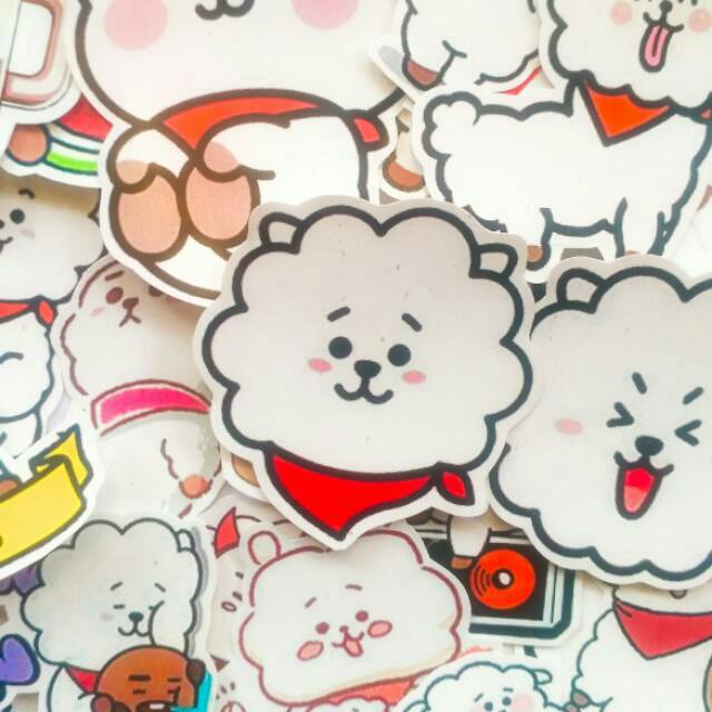 

RJ BT21 Waterproof Sticker Pack include 25 pcs BTS aesthetic korean vintage