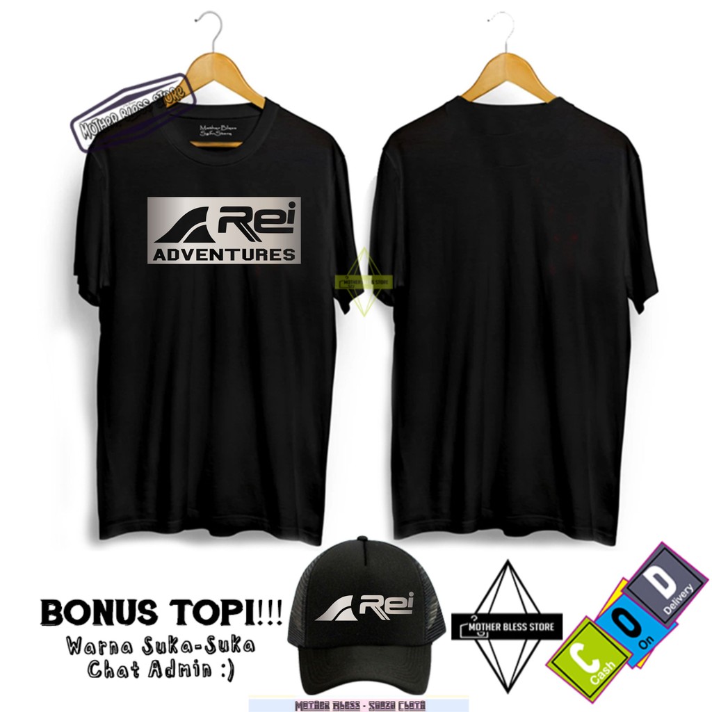 BRAVO CLOTHING PROMO Free Topi Kaos Distro Rei Terbaru Adventure   Logo Silver Murah Banget Pakaian 