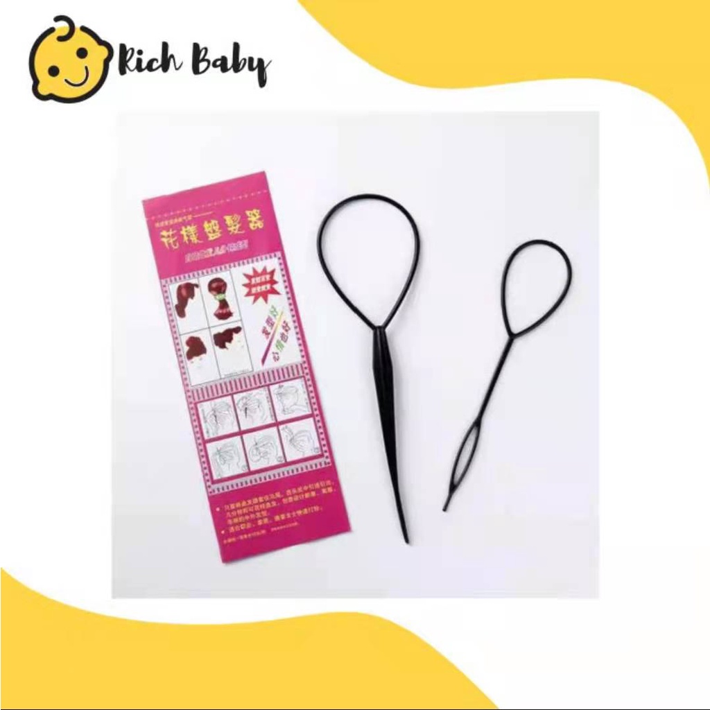 Alat Ikat Rambut / Alat Penata Kepang Rambut /Alat Bantu Ikat Rambut /Alat Tata Penata Kepang Rambut