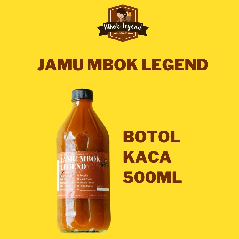 

Jamu MBOK LEGEND BOTOL KACA 500 ml (100% bahan alami)