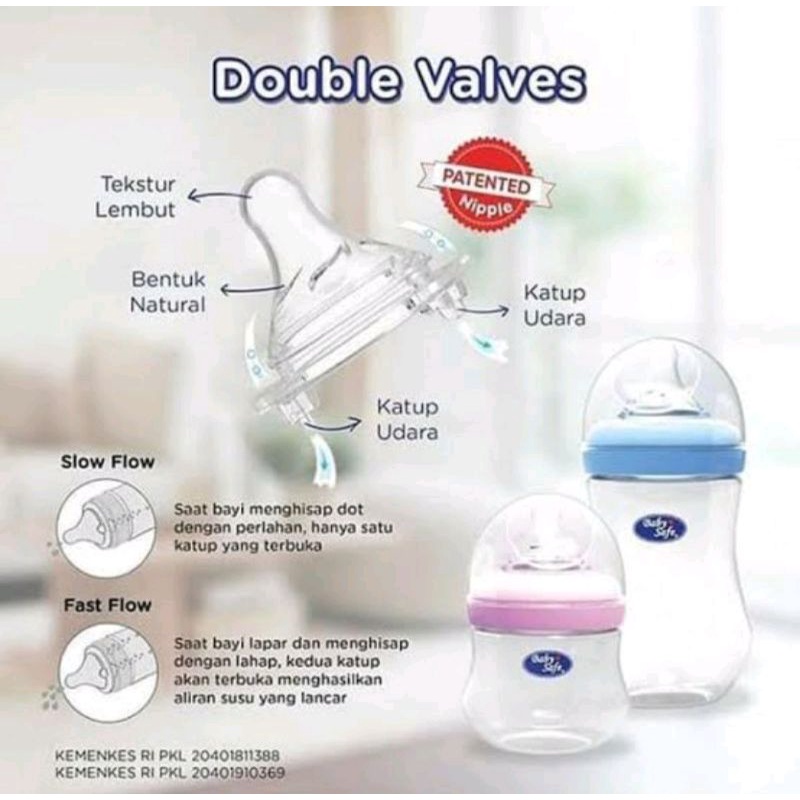 Babysafe Baby Safe Botol Dot Susu Model Wideneck Original