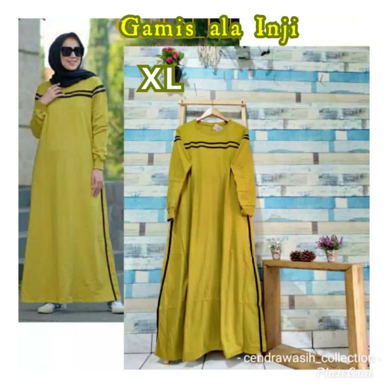 GAMIS SAFIRAH COMBED/FASHION MUSLIMAH/DRESS INJI