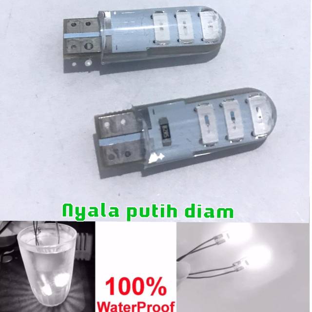 Bohlam sen jelly diam T10 sein lampu senja jelly motor dan mobil