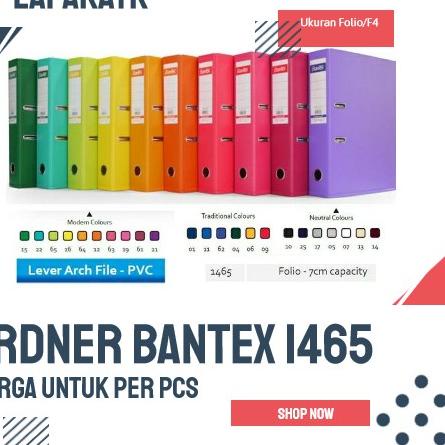 

Best! BANTEX ORDNER F4 1465 / ORDNER FOLIO BANTEX PUNGGUNG 7 CM