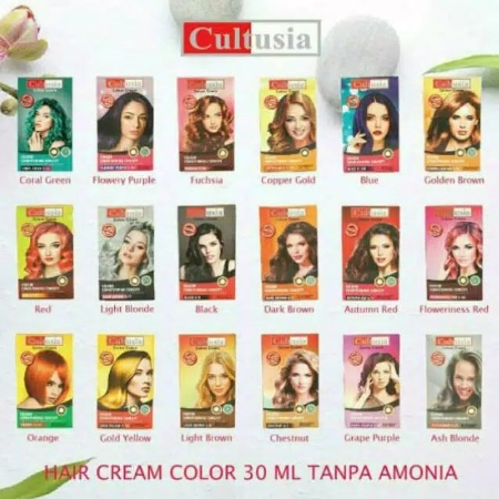 ⭐ BAGUS ⭐ CULTUSIA MARSHMALLOW HAIR COLOR 30ml | Hype Creation Semir Rambut