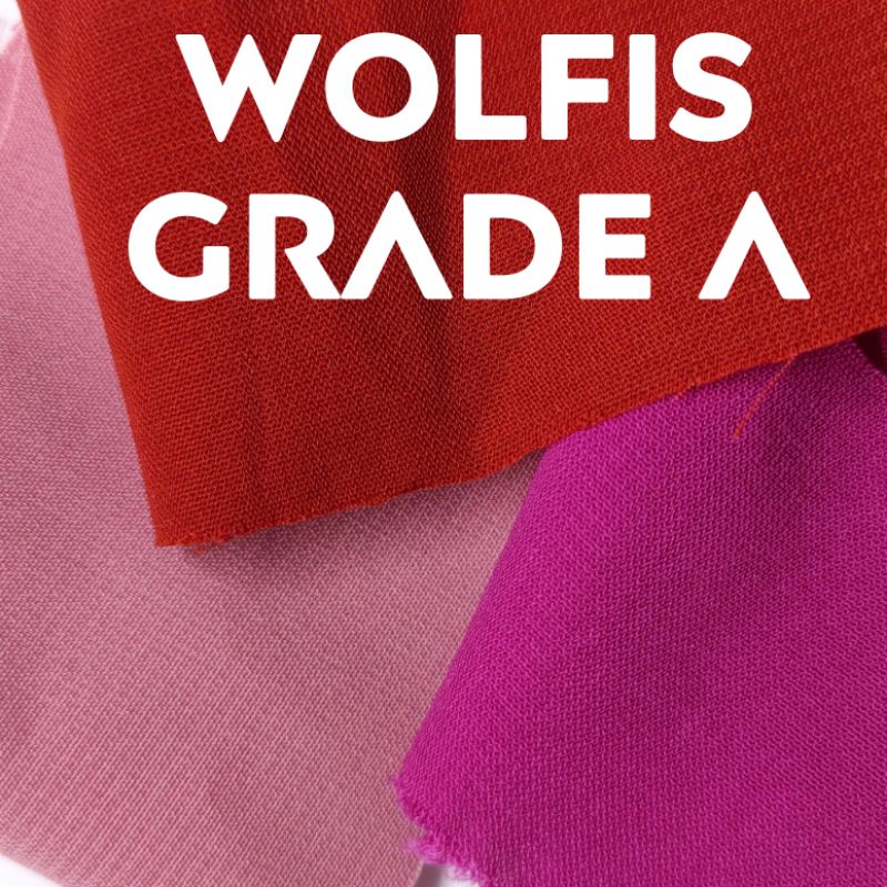Kain Wolfis Wolvis Wollpeach Grade A Harga per 0,5m