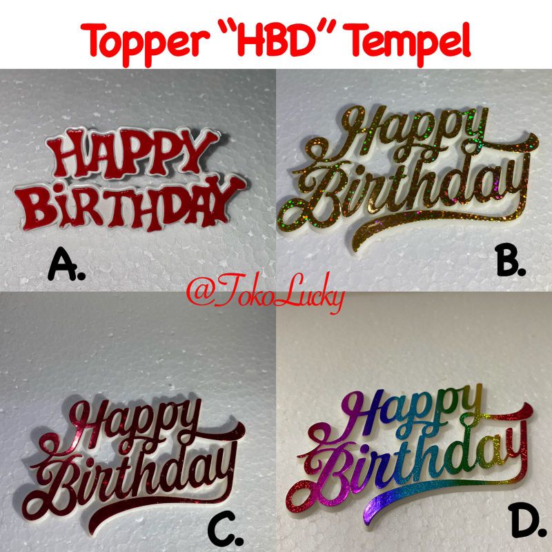 

Topper HBD Tempel