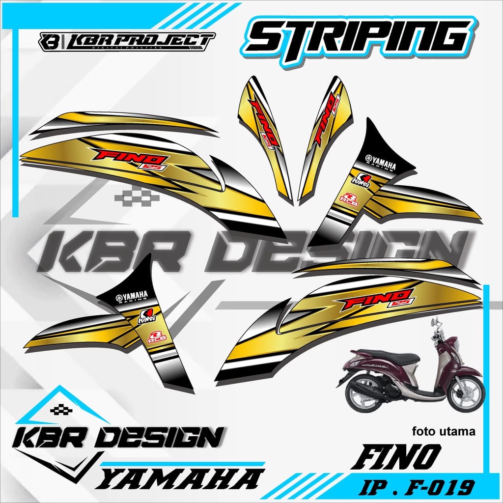 (COD) STICKER STRIPING FINO - STICKER STRIPING MOTOR FINO.19