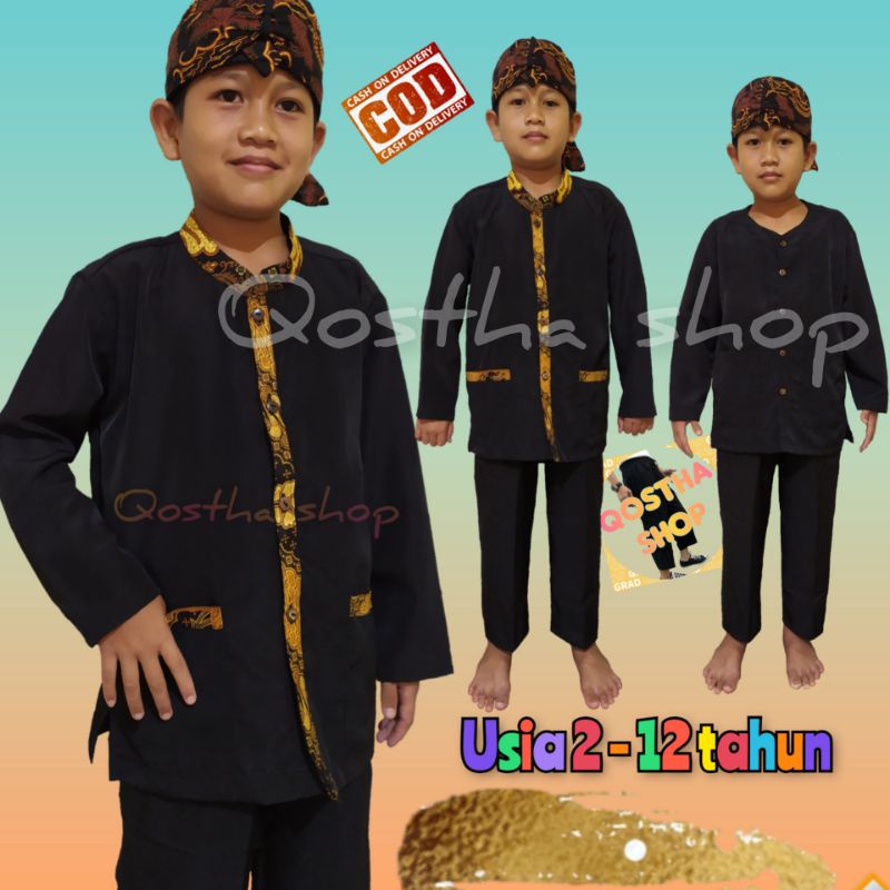 SETELAN BAJU PANGSI SILAT ADAT Sunda Jawa ANAK Laki laki