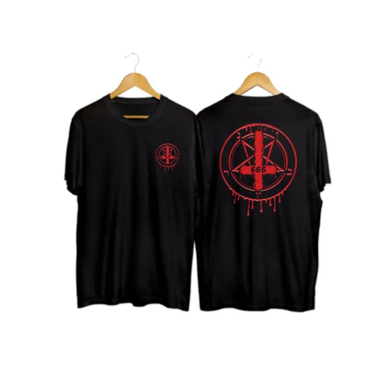 Kaos satanic baphomet goat/Tshirt satan satanik