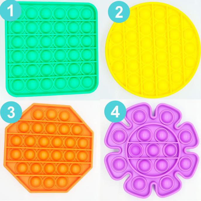Diskon Mainan Anak Bubble Push Pop It Popit Popits Fidget Toys - Green Non Cod