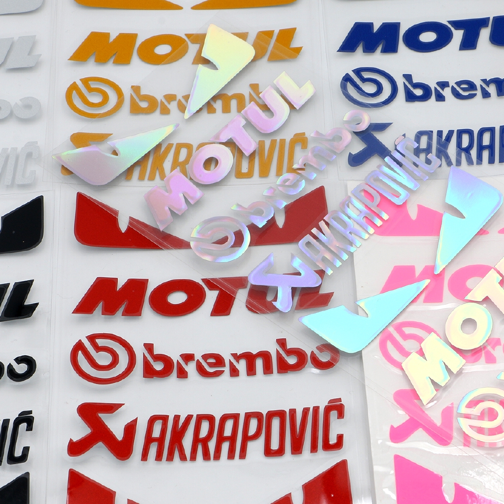 1set Reflektif Motor Side Strip Sepeda Arai Helm Modifikasi Stiker SBK Arrow Continental Mobil Styling Vinyl Decal