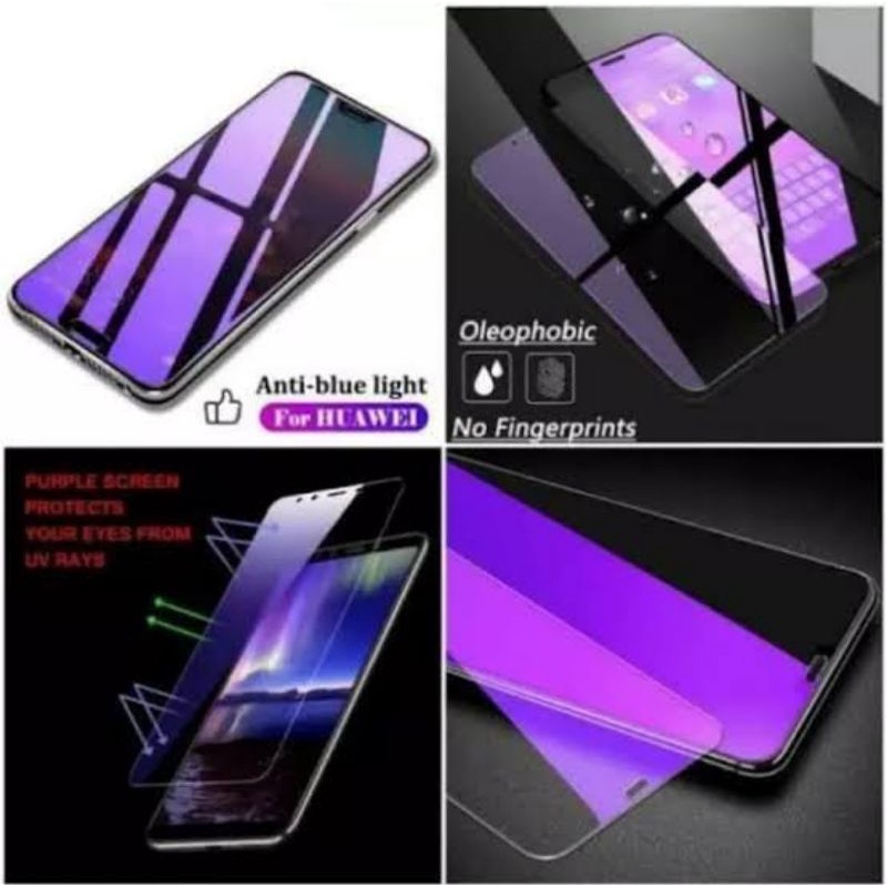 Oppo A1K A3S A31 A5S A7 A57 A71 A73 Tempered Glass Blue Light Anti Radiasi Full Lem