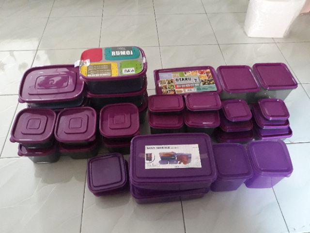 Cpm Voxy Wadah Makanan Plastik Tebal Set Isi 6