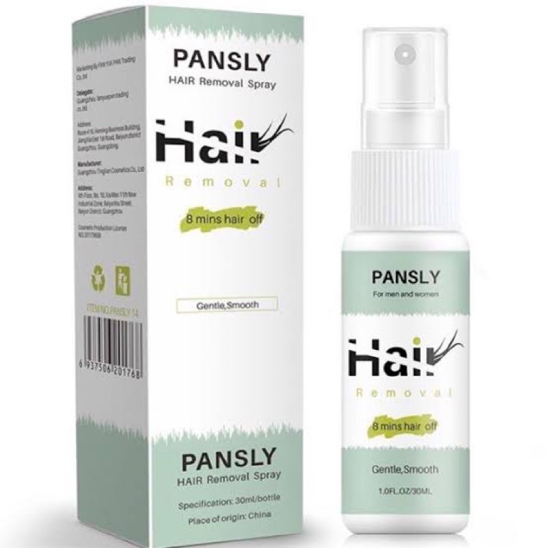 pansly hair removal spray - spray penghilang bulu