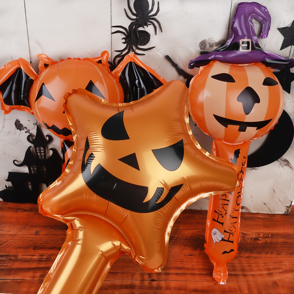 Balon Bentuk Labu Halloween Untuk Dekorasi Pesta