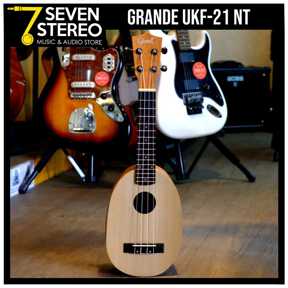 Grande UKF21 Soprano Oval Body Ukulele