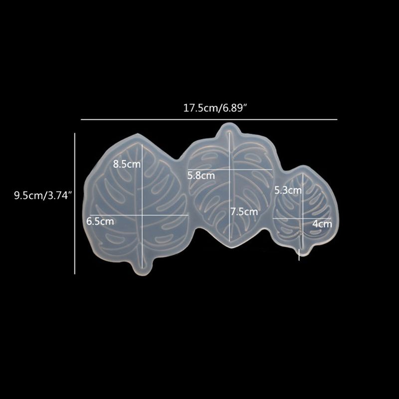 Siy Cetakan Resin Epoksi Bentuk Daun Palem Tropis Bahan Silikon Untuk Membuat Perhiasan
