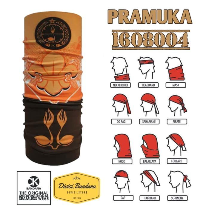 CK Bandana ORIGINAL masker bandana motif ARMY MILITER pramuka
