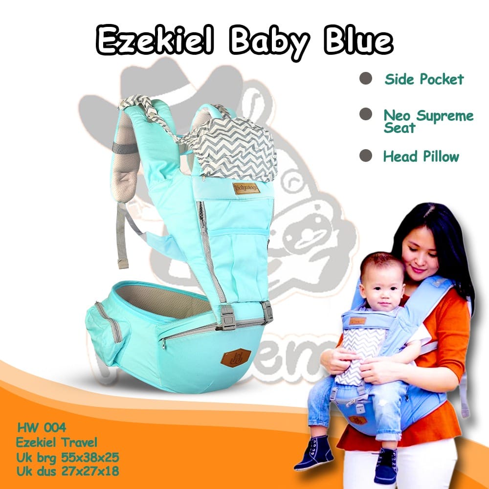 HW004 Green Hipseat Baby Carrier Gendongan Bayi Holywings