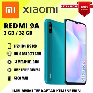 XIAOMI REDMI 9A 3/32 GB XIAOMI REDMI 9A 2/32 GB GARANSI