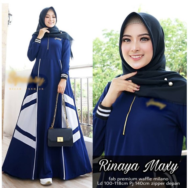 Rinaya maxy - Ukuran  L XL XXL XXXL 5L - Dress Big Size - Baju Gamis Jumbo - Ootd Terbaru 2021