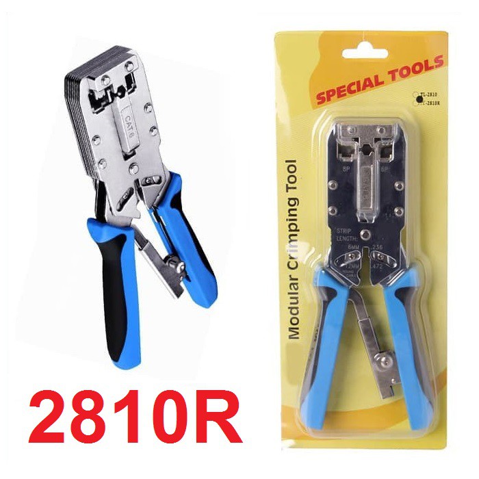 Tang Crimping 2810R Kabel LAN Internet telepon CAT6 Krimping HT-2810R Tang Modular Crimping Tool